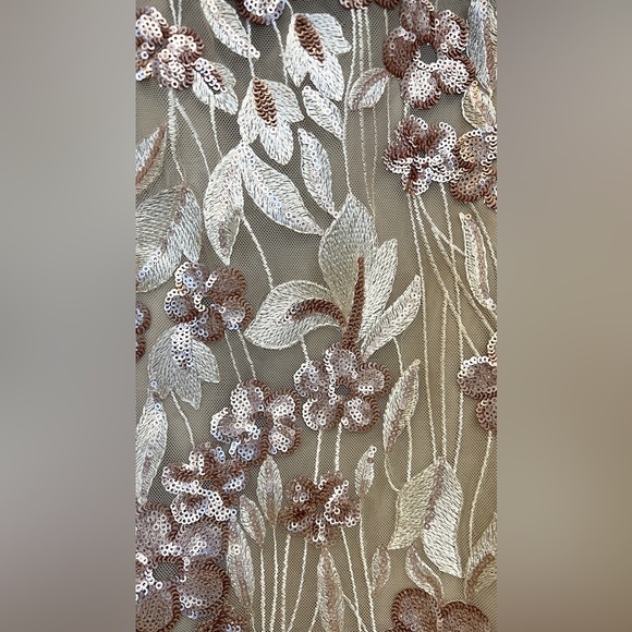 Rose Gold Cocktail Dress - Aidan by Aidan Mattox - Picture 3 of 6